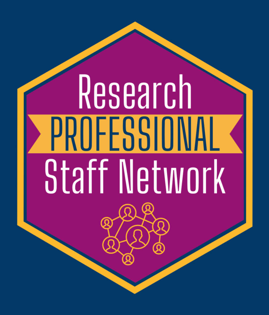 Logo for the University of Glasgow Research Professional Staff Network.